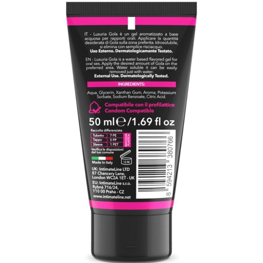 INTIMATELINE LUXURIA - ORAL SEX GEL CHERRY FLAVOR 50 ML - Kink&Play