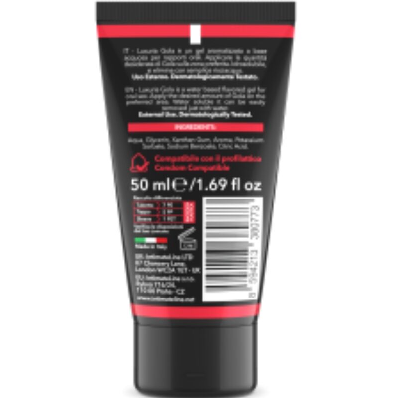 INTIMATELINE LUXURIA - ORAL SEX GEL STRAWBERRY FLAVOR 50 ML - Kink&Play