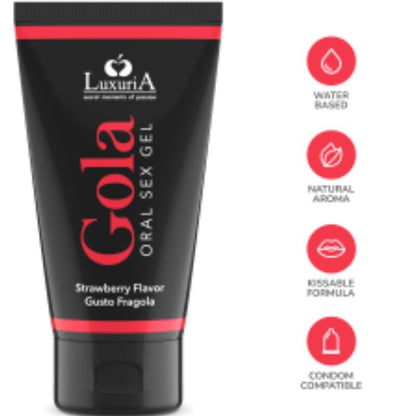 INTIMATELINE LUXURIA - ORAL SEX GEL STRAWBERRY FLAVOR 50 ML - Kink&Play