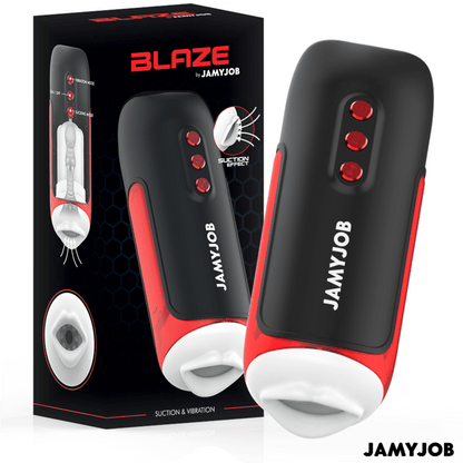 JAMYJOB - BLAZE AUTOMATIC MOUTH MASTURBATOR 5 MODES STIMULATING WAVES AND VIBRATION - Kink&Play