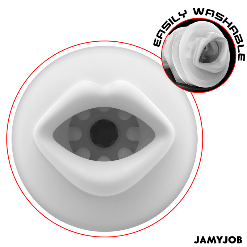JAMYJOB - BLAZE AUTOMATIC MOUTH MASTURBATOR 5 MODES STIMULATING WAVES AND VIBRATION - Kink&Play