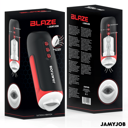 JAMYJOB - BLAZE AUTOMATIC MOUTH MASTURBATOR 5 MODES STIMULATING WAVES AND VIBRATION - Kink&Play