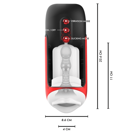 JAMYJOB - BLAZE AUTOMATIC MOUTH MASTURBATOR 5 MODES STIMULATING WAVES AND VIBRATION - Kink&Play