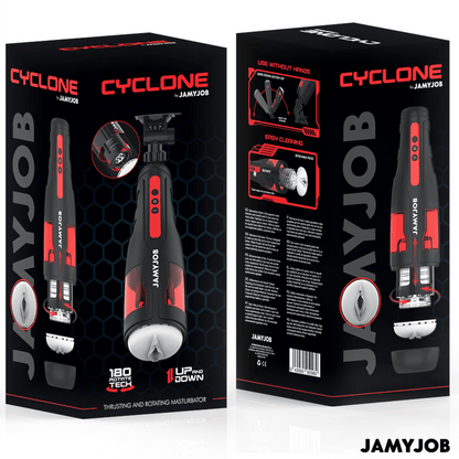 JAMYJOB - CYCLONE AUTOMATIC VAGINA MASTURBATOR 10 ROTATION AND THRUST MODES - Kink&Play