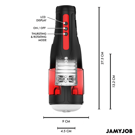JAMYJOB - CYCLONE AUTOMATIC VAGINA MASTURBATOR 10 ROTATION AND THRUST MODES - Kink&Play
