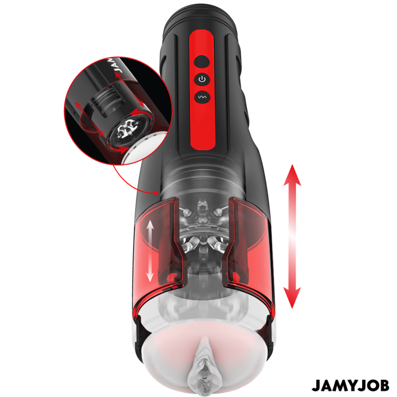 JAMYJOB - CYCLONE AUTOMATIC VAGINA MASTURBATOR 10 ROTATION AND THRUST MODES - Kink&Play
