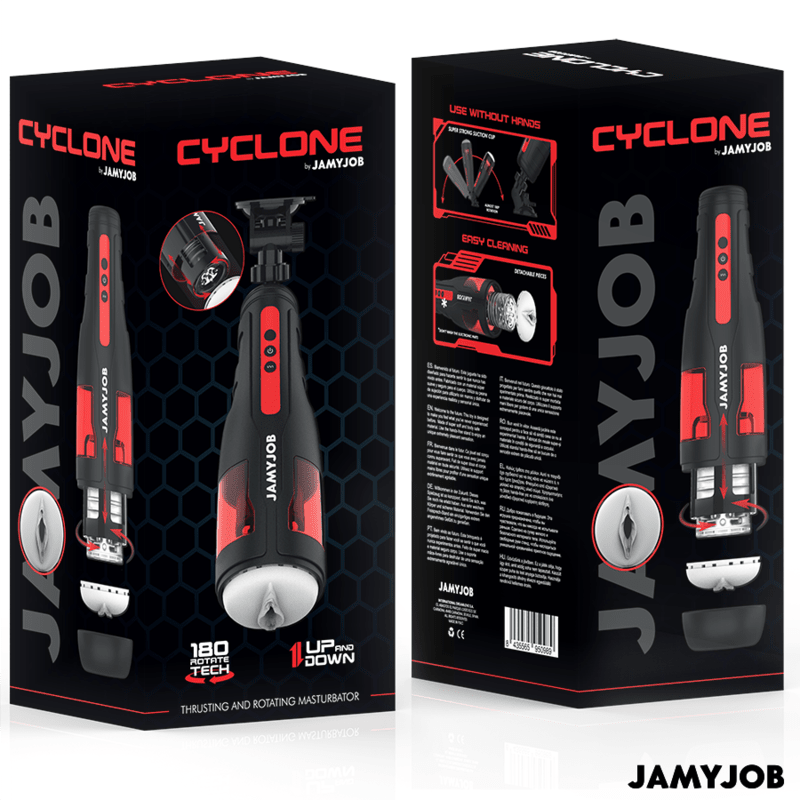 JAMYJOB - CYCLONE AUTOMATIC VAGINA MASTURBATOR 10 ROTATION AND THRUST MODES - Kink&Play