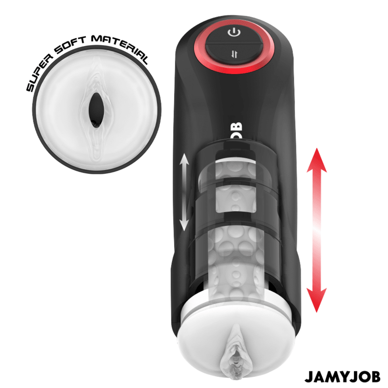 JAMYJOB - GRAVITY AUTOMATIC VAGINA MASTURBATOR 5 THRUSTING MODES AND SOUND EFFECT - Kink&Play