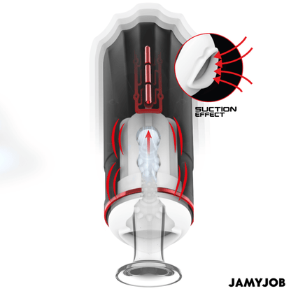 JAMYJOB - MEGABITE AUTOMATIC MOUTH MASTURBATOR 5 MODES STIMULATING WAVES AND VIBRATION - Kink&Play