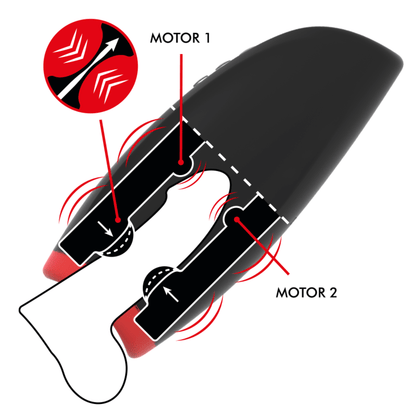 JAMYJOB - NOVAX MASTURBATOR WITH VIBRATION AND COMPRESSION - Kink&Play