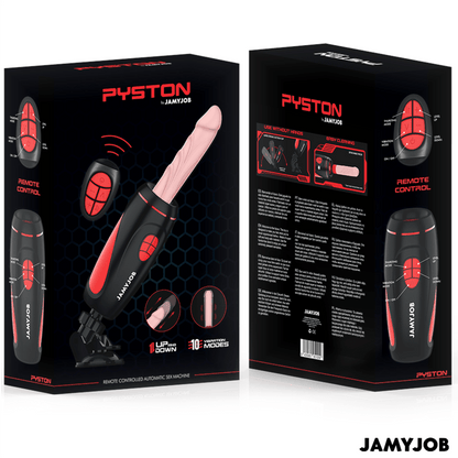 JAMYJOB - PYSTON BASE AUTOMATIC MASTURBATOR WITH REMOTE CONTROL DILDO - Kink&Play