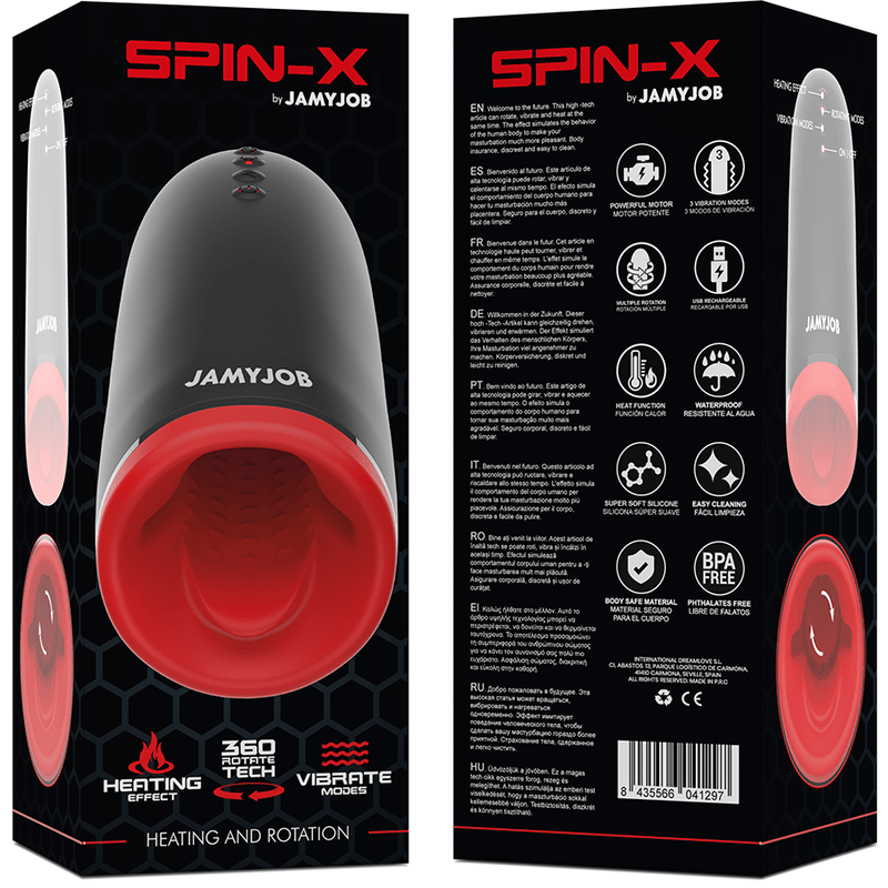 JAMYJOB - SPIN - X HEATING AND ROTATION MASTURBATOR - Kink&Play