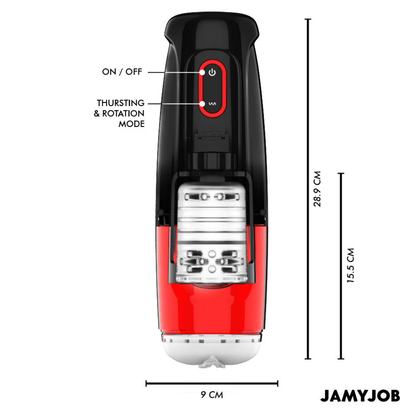 JAMYJOB - STORM AUTOMATIC VAGINA MASTURBATOR 10 ROTATION AND THRUST MODES - Kink&Play