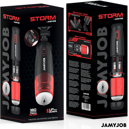 JAMYJOB - STORM AUTOMATIC VAGINA MASTURBATOR 10 ROTATION AND THRUST MODES - Kink&Play
