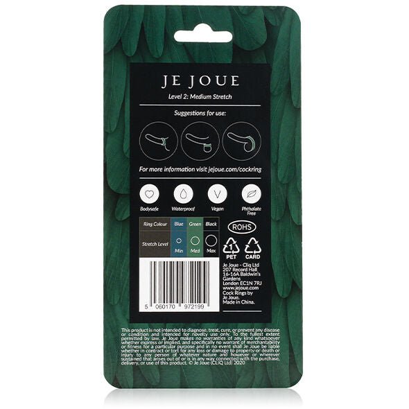 JE JOUE - GREEN SILICONE RING - MEDIUM CHOKE - Kink&Play