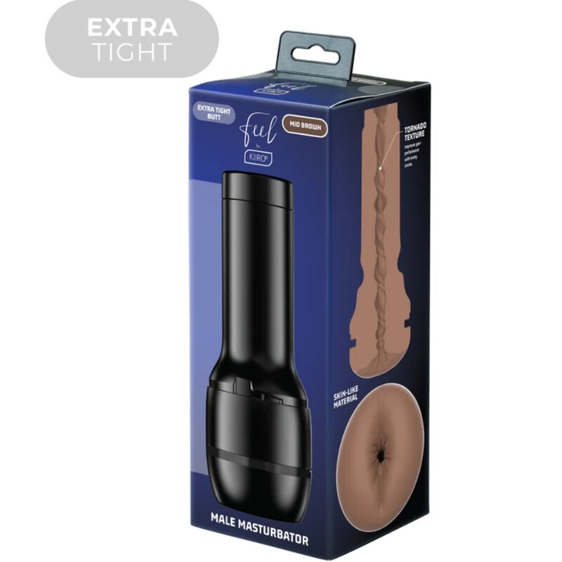 KIIROO - FEEL STROKER EXTRA TIGHT BUTT MID BROWN - Kink&Play