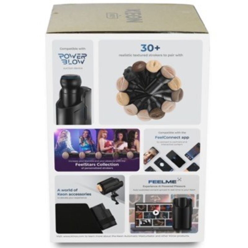 KIIROO - KEON COMBO SET BY KIIROO + FEEL STROKER BLACK - Kink&Play