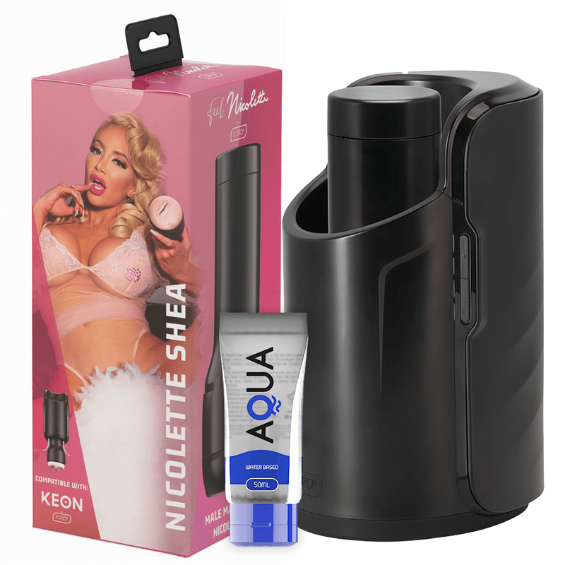 KIIROO - KEON + FEEL NICOLETTE SHEA STROKER + AQUA QUALITY LUBRICANT 50 ML - Kink&Play