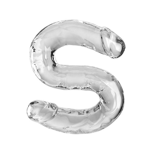 KING COCK - DOUBLE TROUBLE DOUBLE DILDO 46 CM CLEAR - Kink&Play