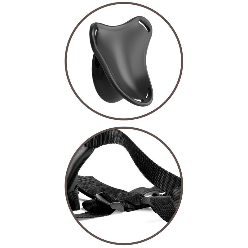 KING COCK - ELITE ADJUSTABLE HARNESS WITH DILDO 15.2 CM FOR BEGINNERS - Kink&Play