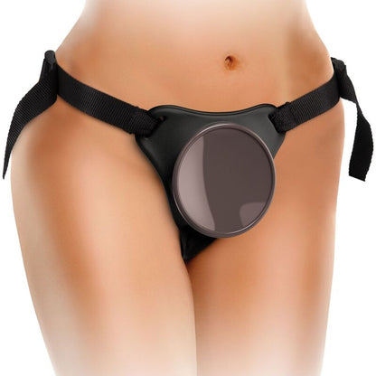 KING COCK - ELITE DELUXE ADJUSTABLE HARNESS KIT RING WITH TESTICLES & DILDO 20.3 CM - Kink&Play