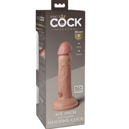 KING COCK - ELITE REALISTIC SILICONE DILDO 15.2 CM - Kink&Play