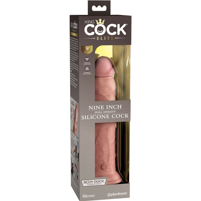 KING COCK - ELITE REALISTIC SILICONE DILDO 23 CM - Kink&Play