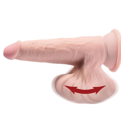 KING COCK - PLUS 3D DILDO SWINGING BALLS 24.5 CM LIGHT SKIN - Kink&Play