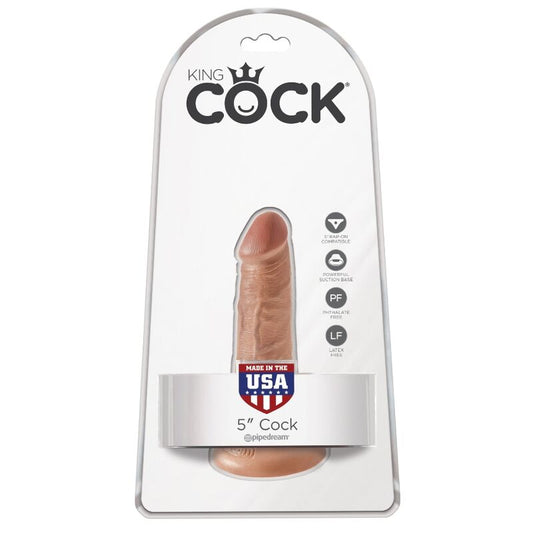 KING COCK - REALISTIC PENIS 12 CM CARAMEL - Kink&Play