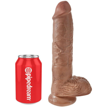 KING COCK - REALISTIC PENIS WITH BALLS 19.8 CM CARAMEL - Kink&Play
