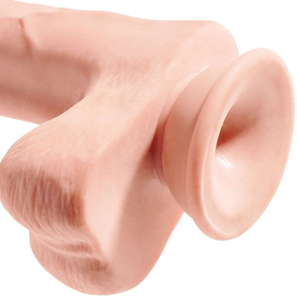 KING COCK - REALISTIC PENIS WITH BALLS 3D 24.8 CM LIGHT - Kink&Play