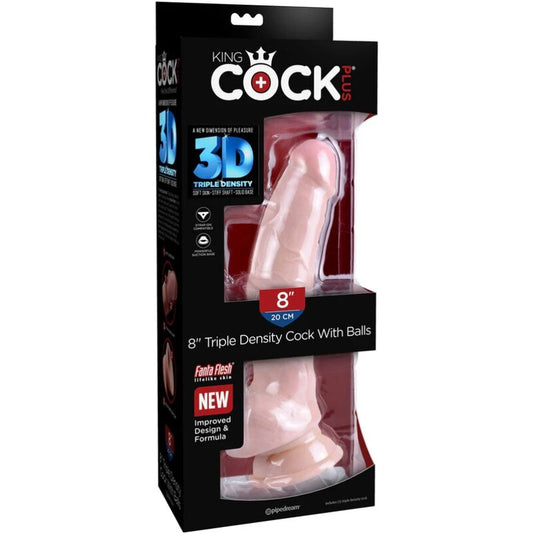 KING COCK - TRIPLE DENSITY DILDO 18.4 CM - Kink&Play