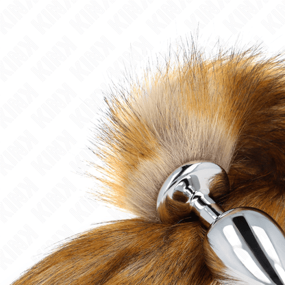 KINK - ANAL PLUG SIZE L 10 X 4 CM WITH SYNTHETIC TAIL 40 CM BROWN - Kink&Play