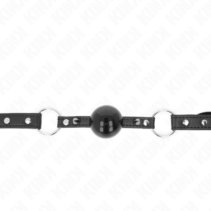 KINK - BALL 4 CM GAG WITH TIP RIVET AND SNAP LOCK 65 x 2 CM - Kink&Play