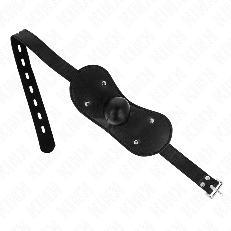 KINK - BALL GAG MOUTH MASK WITH LOCK ADJUSTABLE 42 - 60 CM - Kink&Play