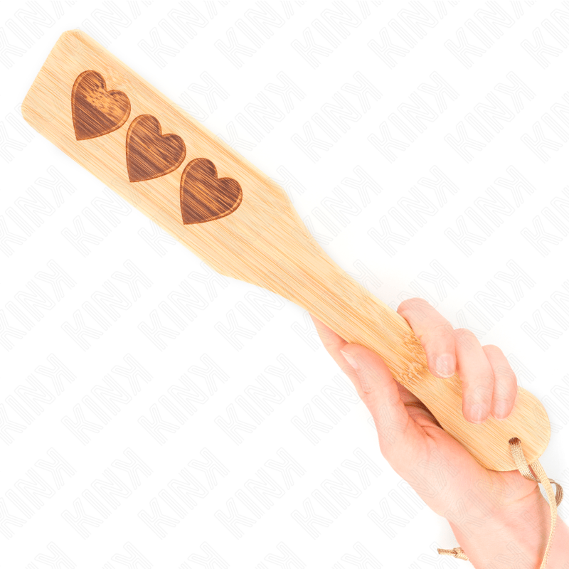 KINK - BAMBOO PALLET HEART DESIGN 32 X 5.5 CM - Kink&Play