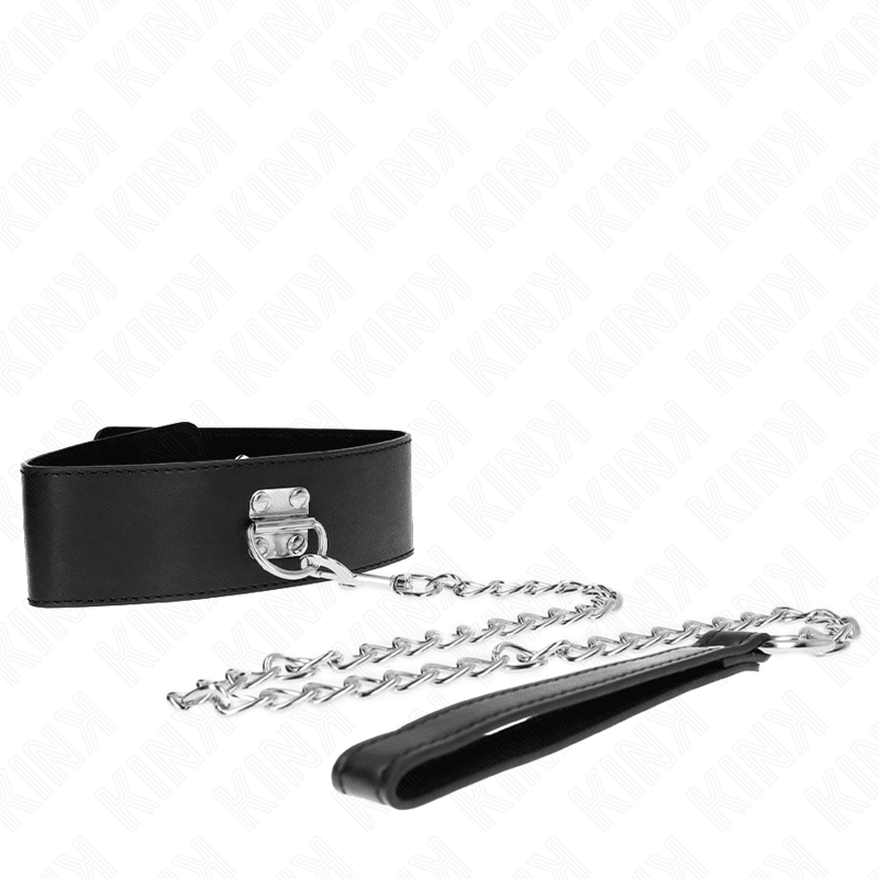 KINK - BASIC MODEL COLLAR WITH LEASH 65 CM MODEL 0 - Kink&Play