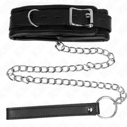 KINK - BASIC MODEL COLLAR WITH LEASH 65 CM MODEL 1 53 X 6 CM - Kink&Play