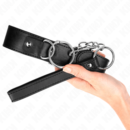 KINK - BASIC MODEL COLLAR WITH LEASH MODEL 4 ADJUSTABLE 36 - 43 CM - Kink&Play