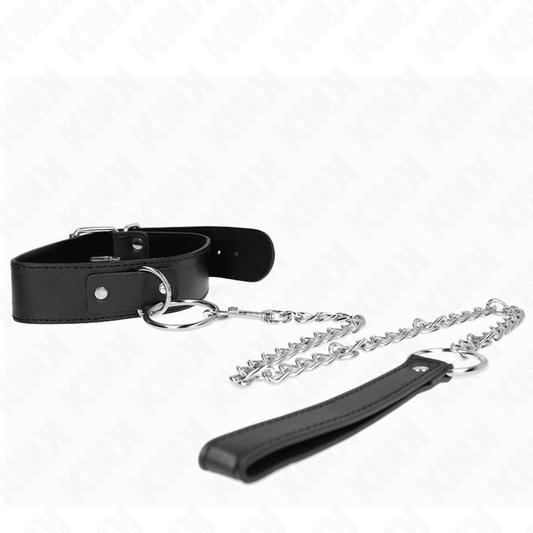KINK - BASIC MODEL COLLAR WITH LEASH MODEL 4 ADJUSTABLE 36 - 43 CM - Kink&Play