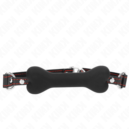KINK - BLACK BONE 12 CM GAG 63 x 2 CM - Kink&Play