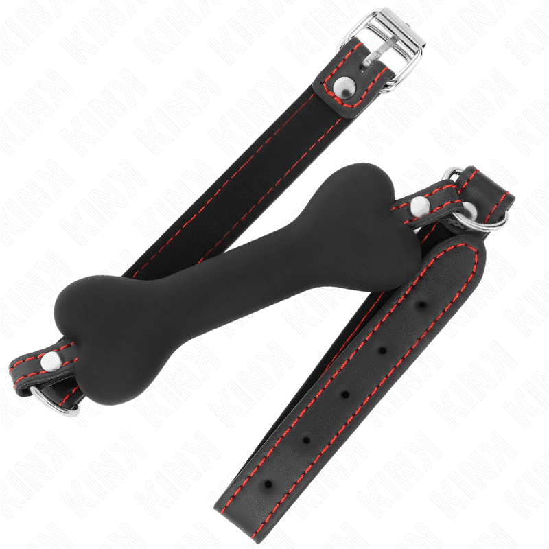 KINK - BLACK BONE 12 CM GAG 63 x 2 CM - Kink&Play