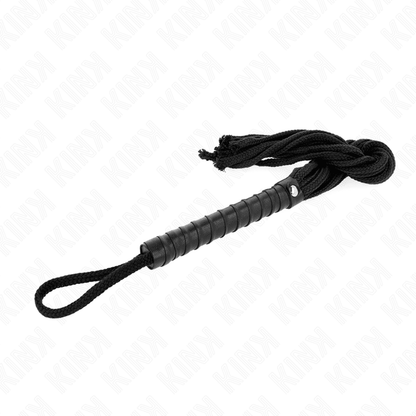 KINK - BLACK ROPE WHIP 56 CM - Kink&Play