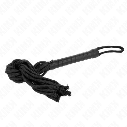 KINK - BLACK ROPE WHIP 56 CM - Kink&Play