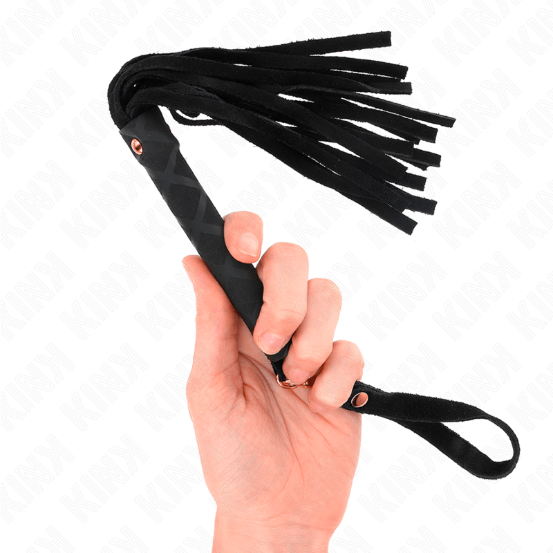 KINK - BLACK SUEDE MINI WHIP 30 CM - Kink&Play