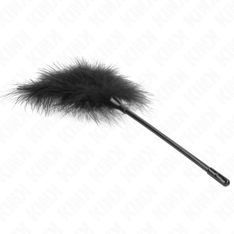 KINK - BLACK TICKLE FEATHERS USED FOR THE BONDAGE KIT 27 CM - Kink&Play