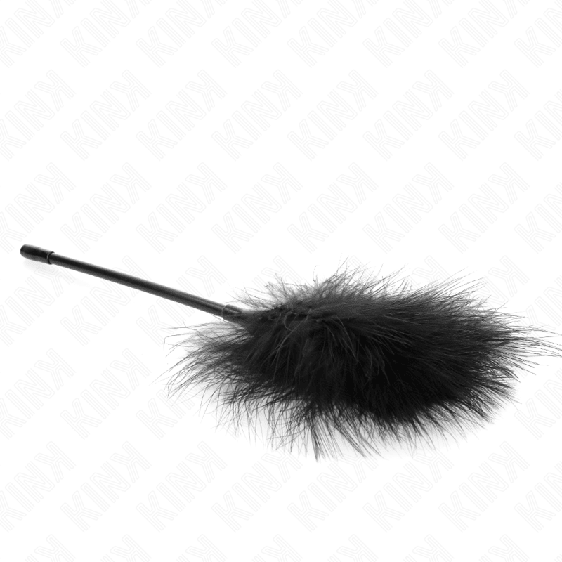 KINK - BLACK TICKLE FEATHERS USED FOR THE BONDAGE KIT 27 CM - Kink&Play