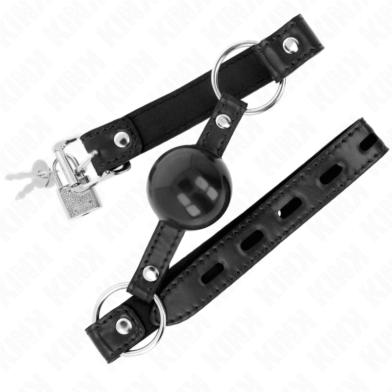 KINK - BLACK TPE BALL 4 CM GAG 60 x 2 CM - Kink&Play