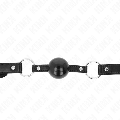 KINK - BLACK TPE BALL 4 CM GAG 60 x 2 CM - Kink&Play