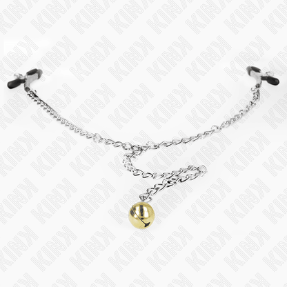 KINK - CHAIN NIPPLE CLAMPS WITH BELL 30 CM - Kink&Play
